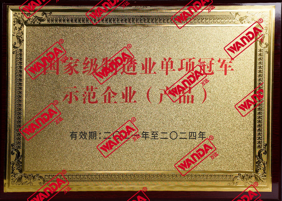 国家級製造業単一チャンピオン模範企業（製品）